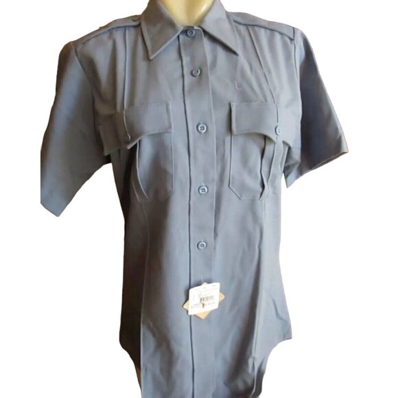 Flying Cross Ladies SIS Police Shirt 34 Short Sleeve Polyester Rayon Uniform Top - Picture 2 of 5